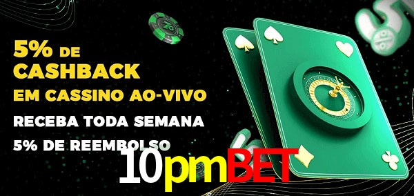 Promoções do cassino ao Vivo 10pmbet
